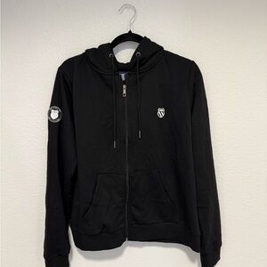 K-Swiss Black Zip-Up Hoodie